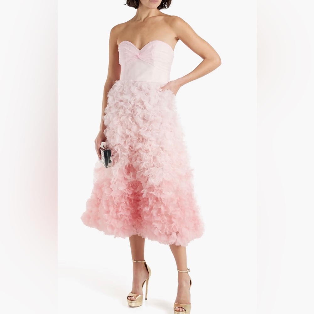 Marchesa Notte Strapless Dress